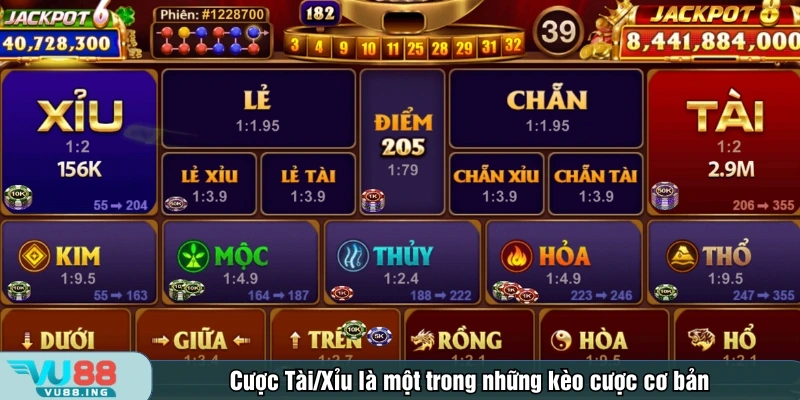 Cược Tài/Xỉu là một trong những kèo cược cơ bản 