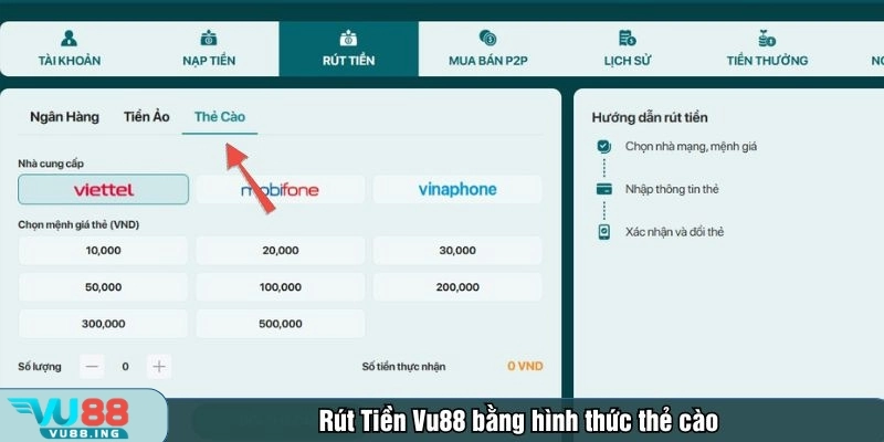 Hướng dẫn giao dịch bằng hình thức thẻ cào