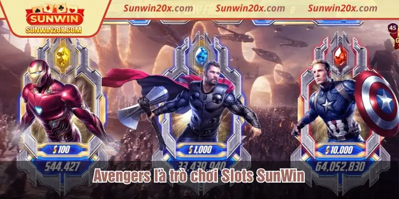 Avengers là trò chơi slot hấp dẫn