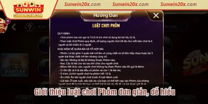 Giới thiệu luật chơi Phỏm dễ hiểu