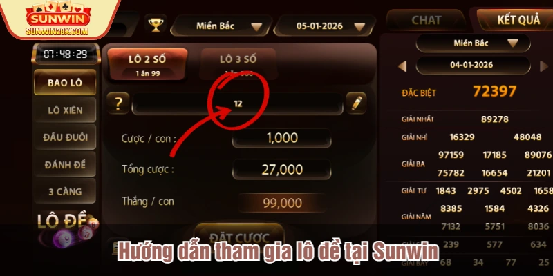 Hướng dẫn tham gia lô đề tại Sunwin