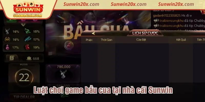 Luật chơi game tại nhà cái Sunwin