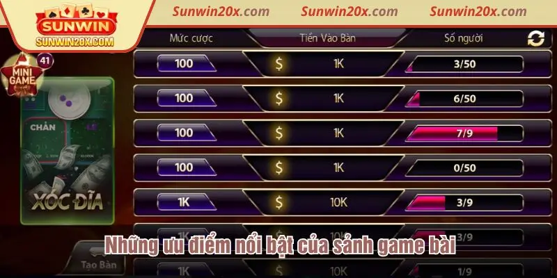 Những lý do nên chơi game bài tại Sunwin