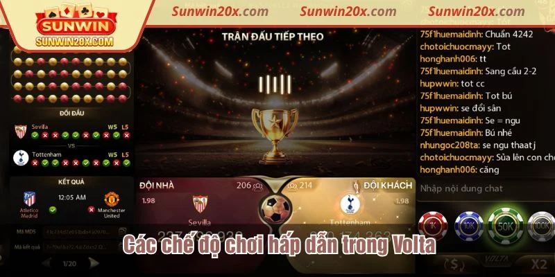 Volta mở ra hệ thống đấu linh hoạt để người chơi lựa chọn